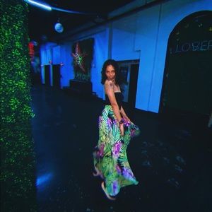 Palm Tree Maxi Skirt